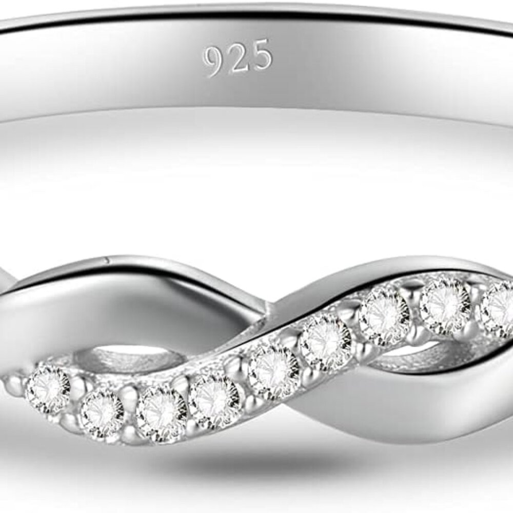 Twisted Infinity Celtic Knot Ring - 925 Sterling … - image 2